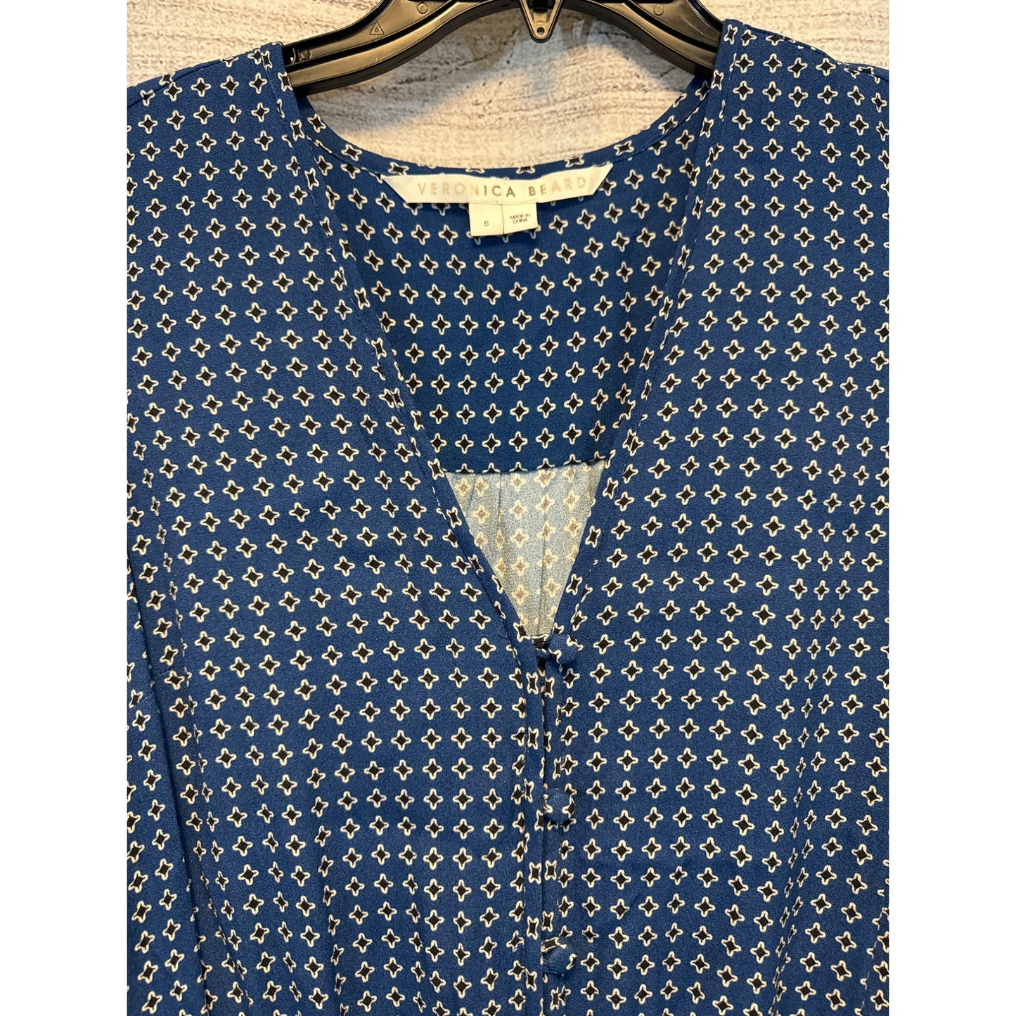 Veronica Beard Riggins Dress Prussian Blue Size 6