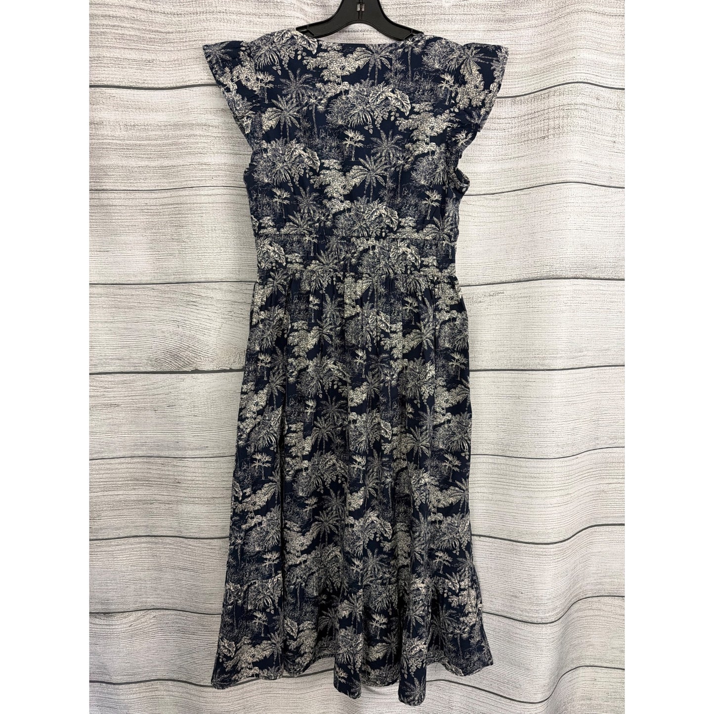 Vineyard Vines Ruffle Hem Cotton Stretch Poplin Dress Size M