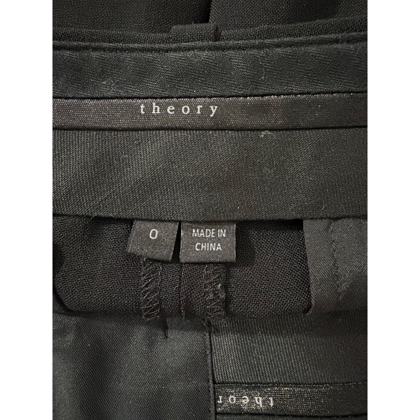 Theory Black Straight-Leg Dress Pants Size 0