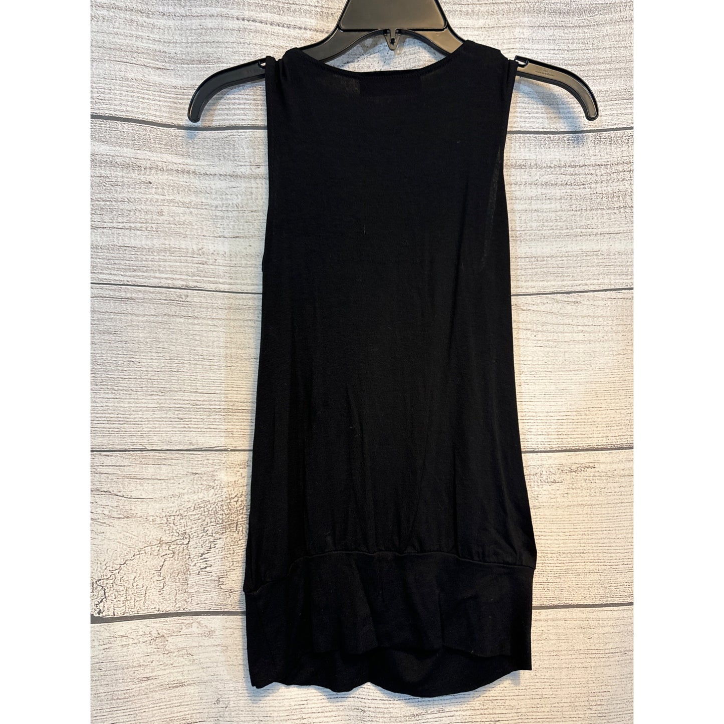 Pookie & Sebastian Beaded Black Sleeveless Top Size S