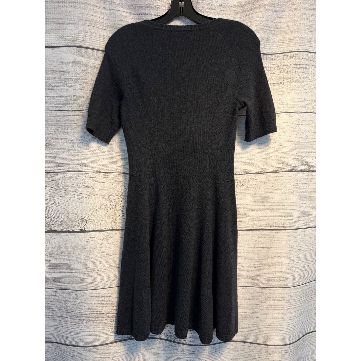 NWT Aqua Cashmere Black Short-Sleeve Dress Size S