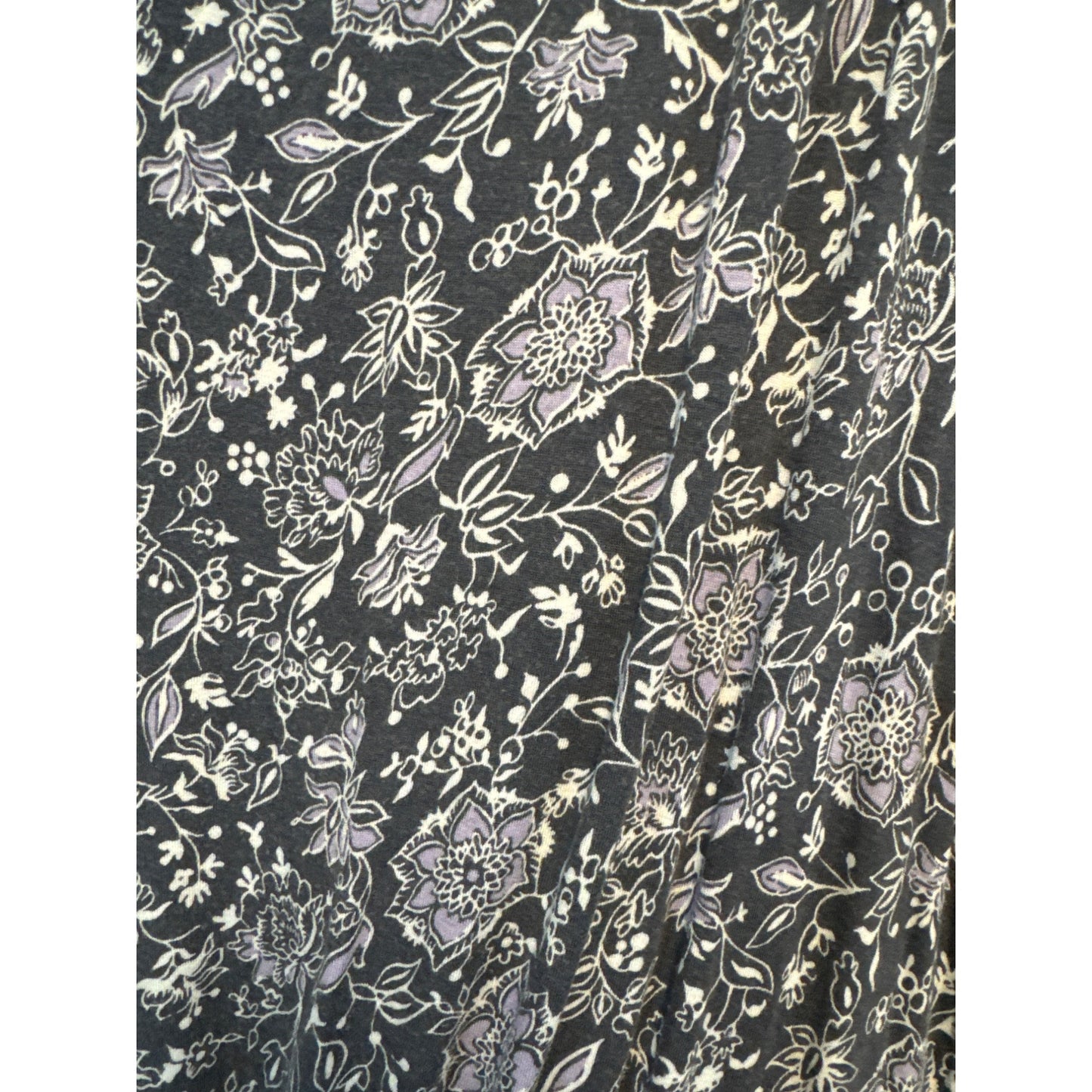 LOFT Floral Print Dress With Short Sleeves Size XL