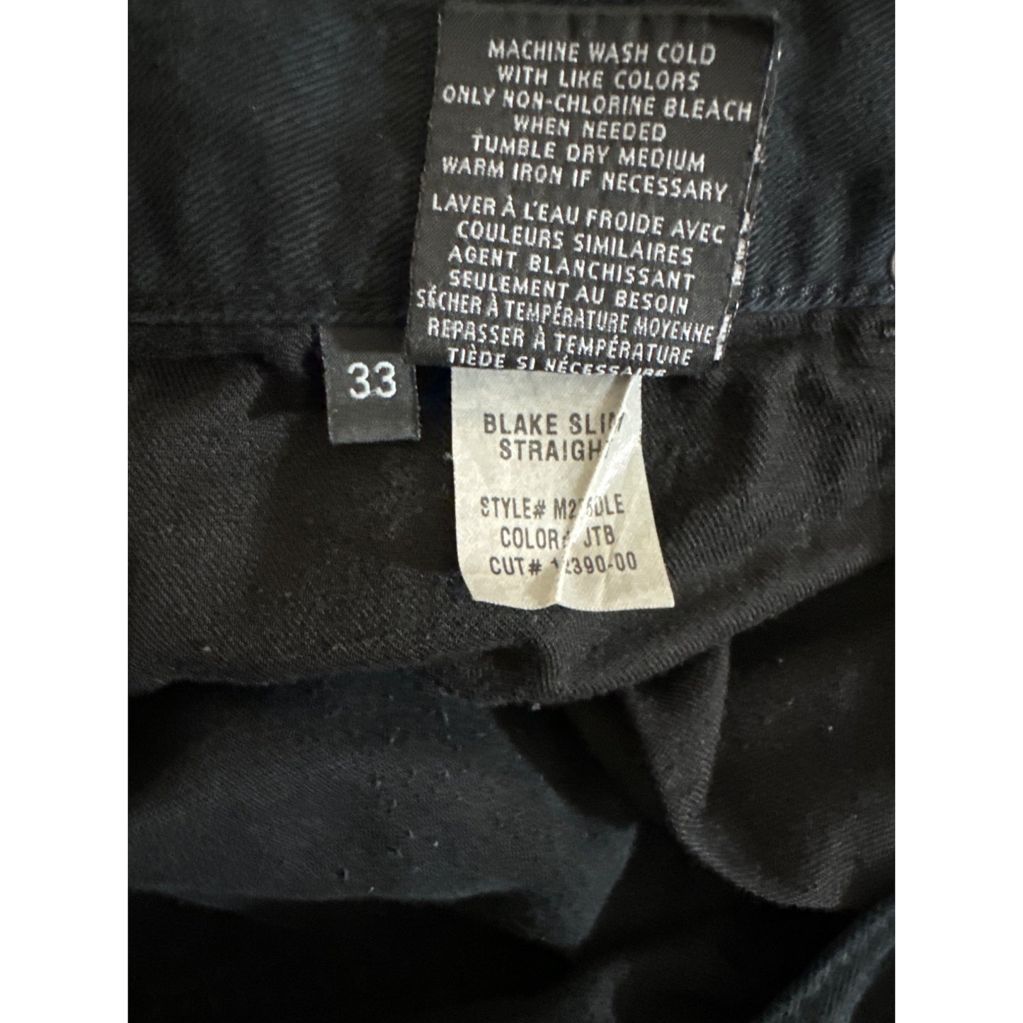 Men's Hudson Blake Slim Straight Black Denim Shorts Size 33