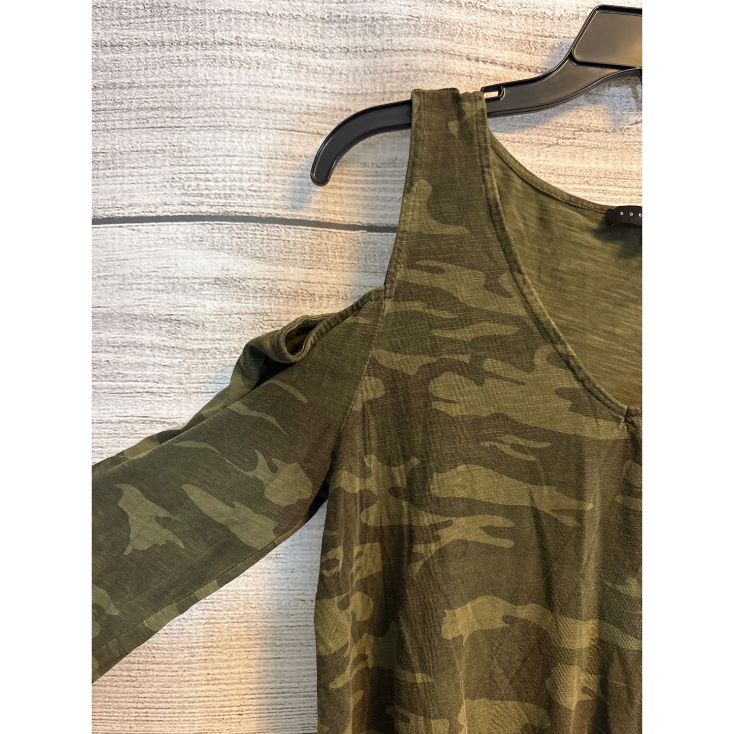 Sanctuary Clothing Camo Long Sleeve Morgan Shirt Dress Size M