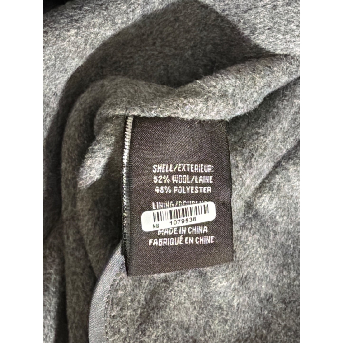 Badgley Mischka Chloe Double-Faced Wool Wrap Coat Size S