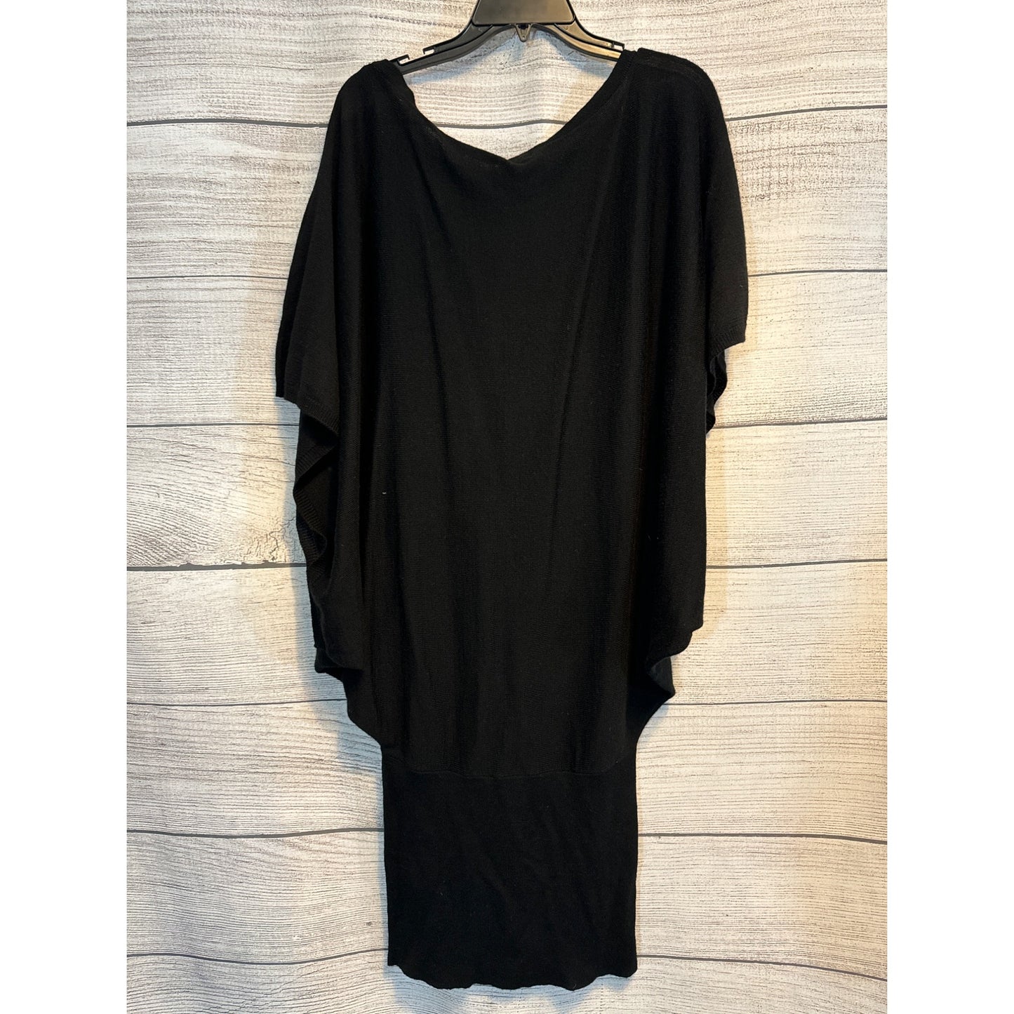 Glad News Black Oversized Sweater Dress