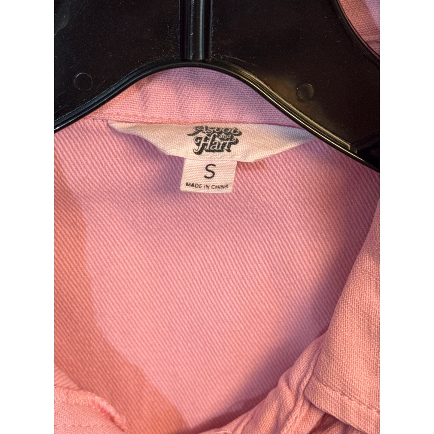Ascot & Hart Vintage Pink Jumpsuit With Peace Sign Size S