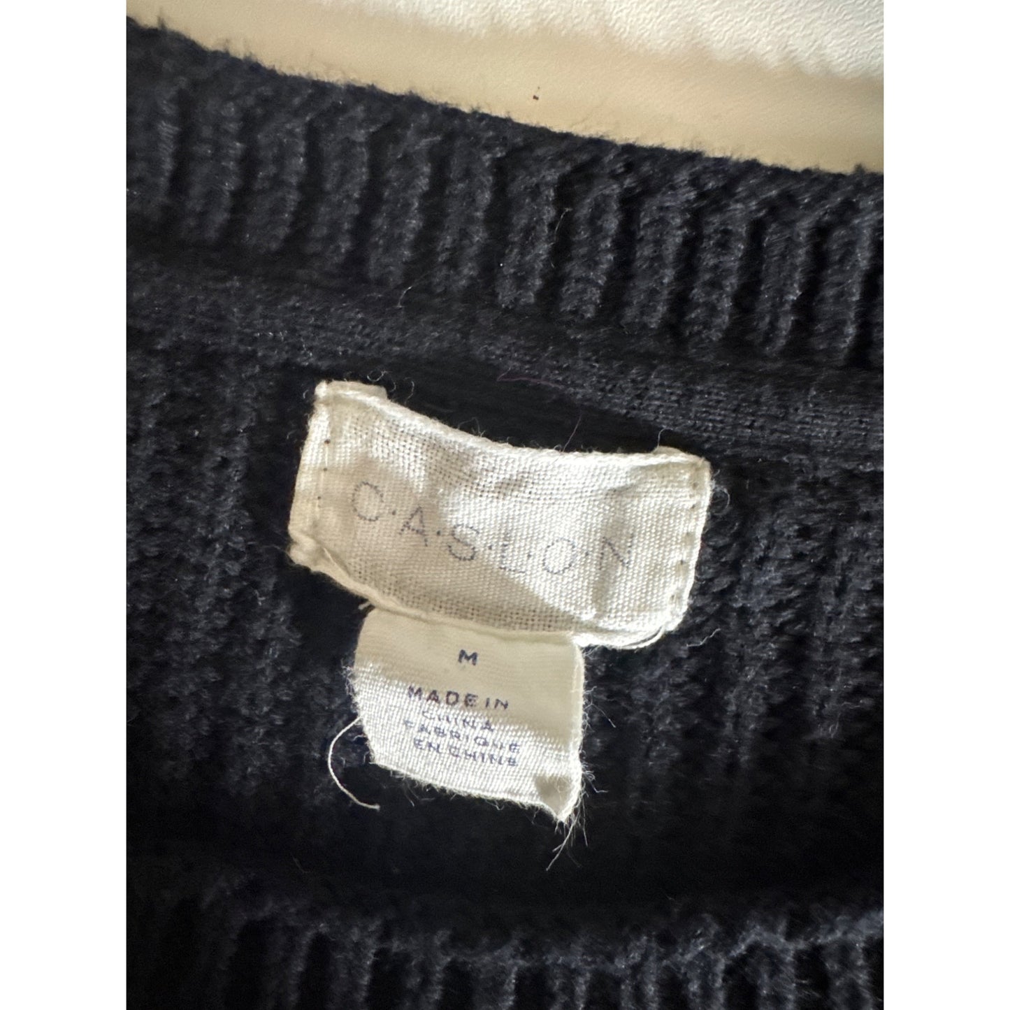 Caslon Ribbed Knit Sweater With Side Zippers Size M