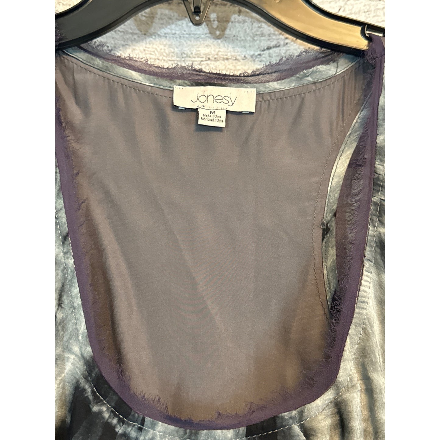 Jonesy Silk Tie-Dye Sleeveless Top Size M