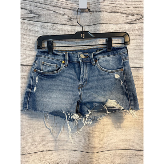 Blank NYC The Astor Distressed Denim Shorts Size 25
