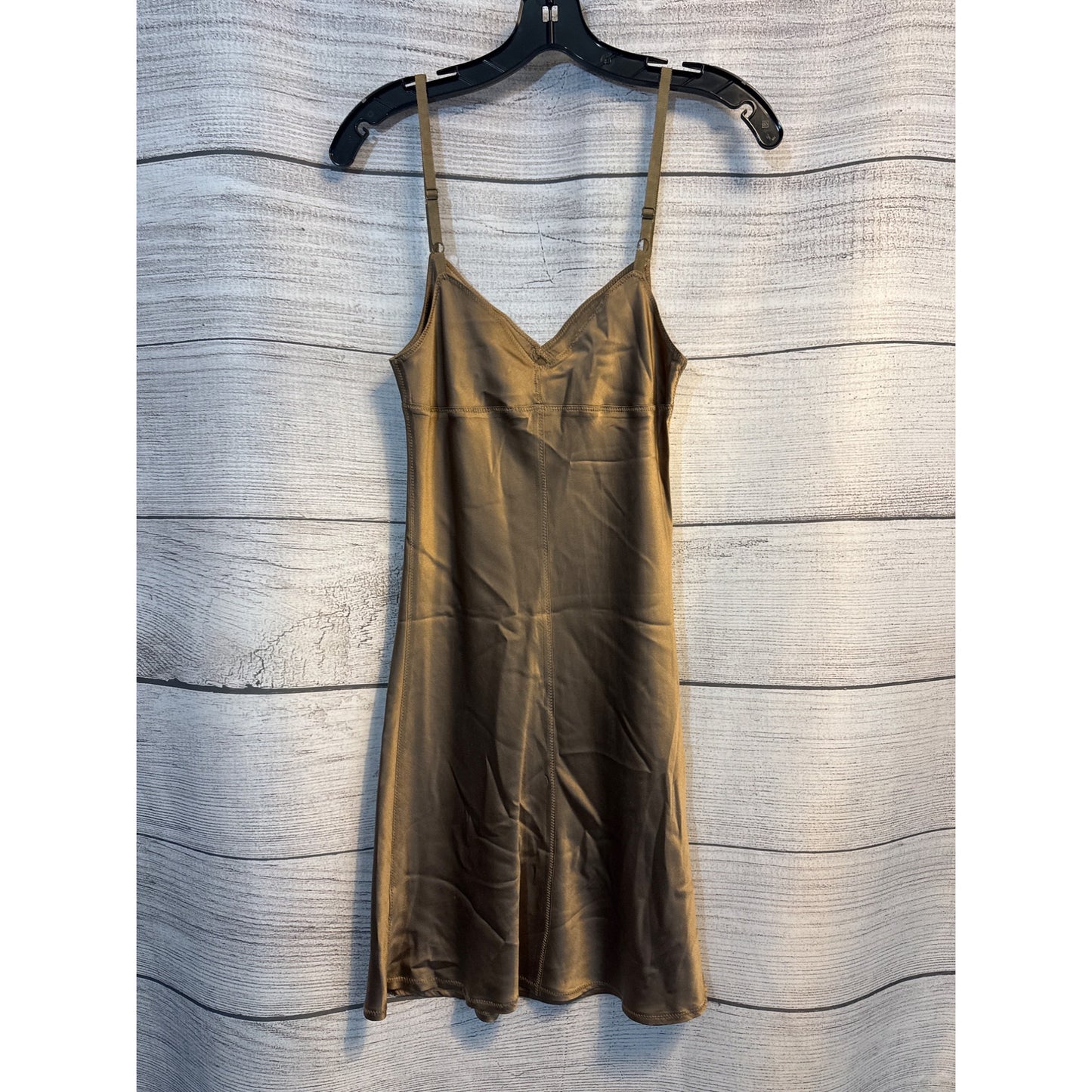 Brochu Walker Brown Satin Slip Dress Size P/XS