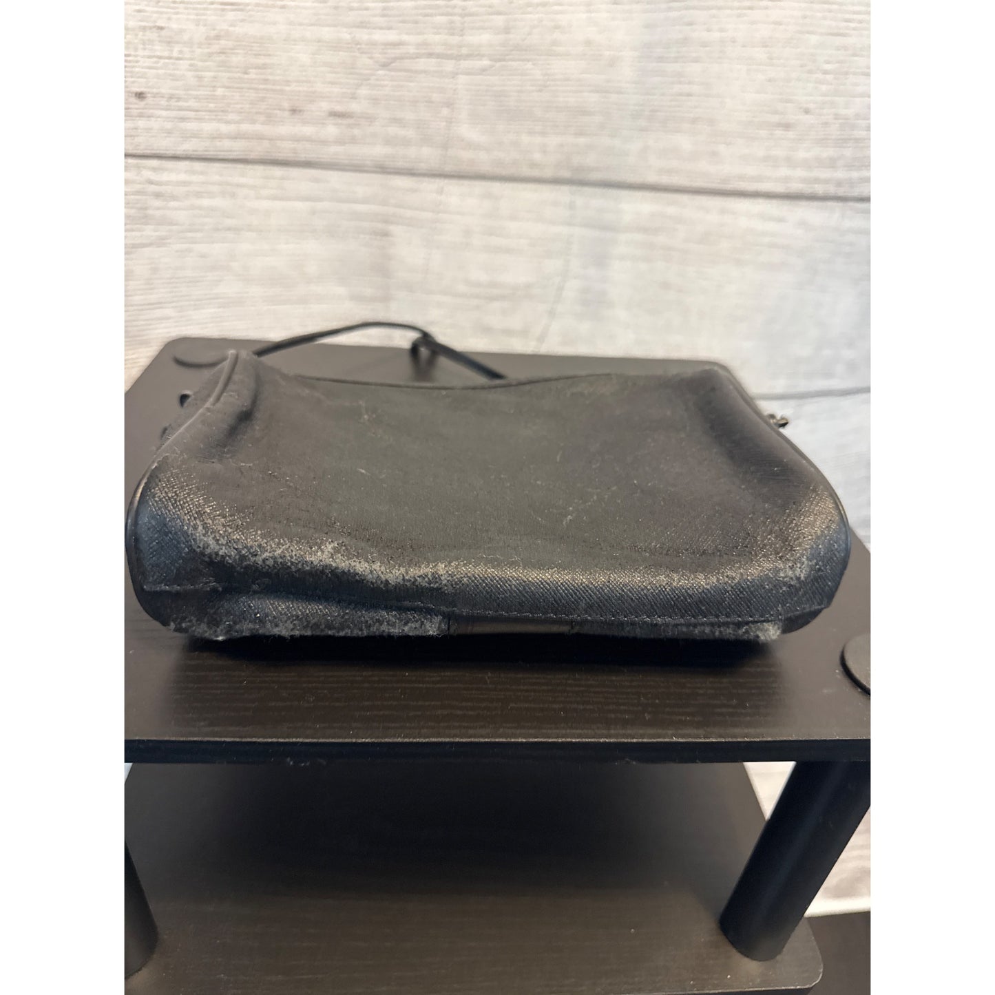 Fendi Vintage Black Leather Small Handbag With Dust Bag Italy