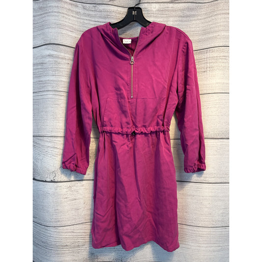 NWT Zara Girls Hooded Dress With Elastic Waist & Zip Closure Size 13/14