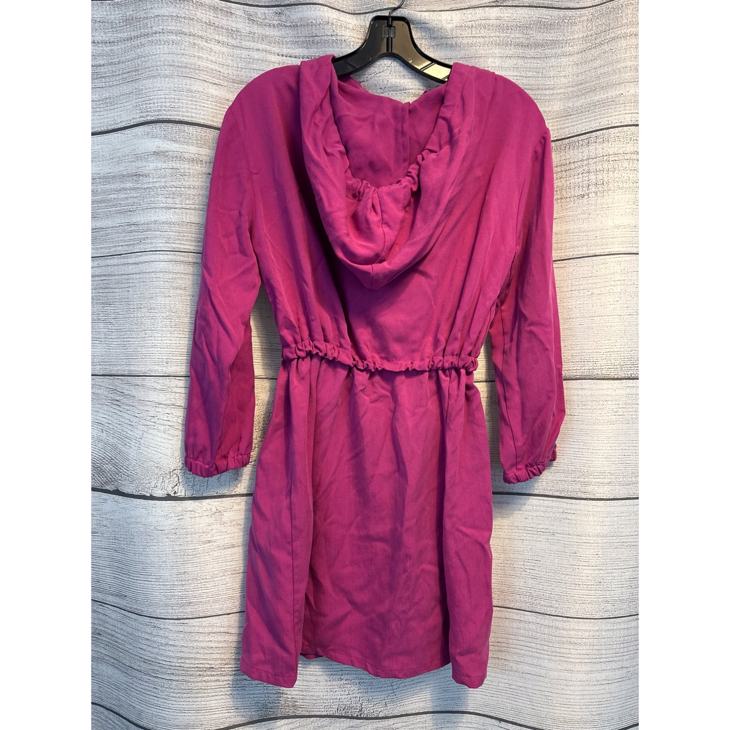 NWT Zara Girls Hooded Dress With Elastic Waist & Zip Closure Size 13/14