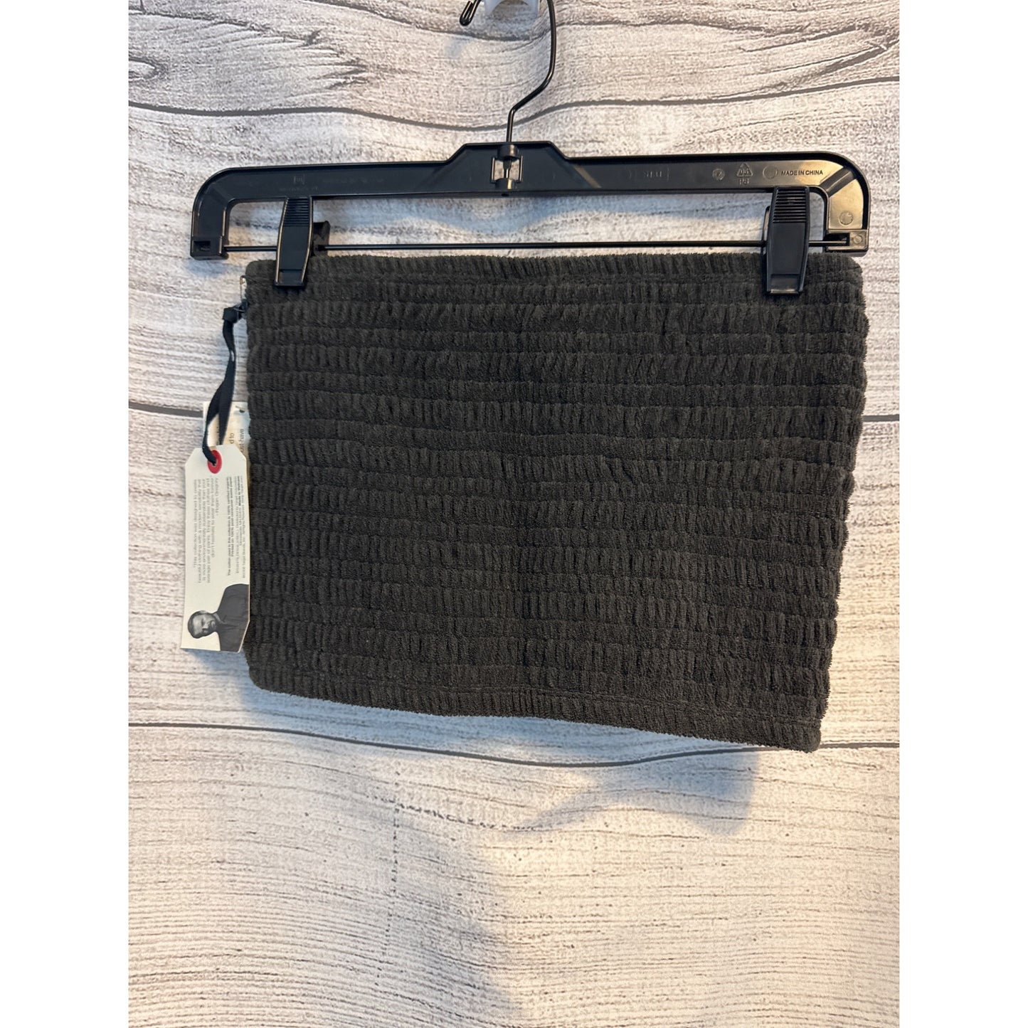 NWT L. Ogan For Target Black Cozy Textured Tube One Size