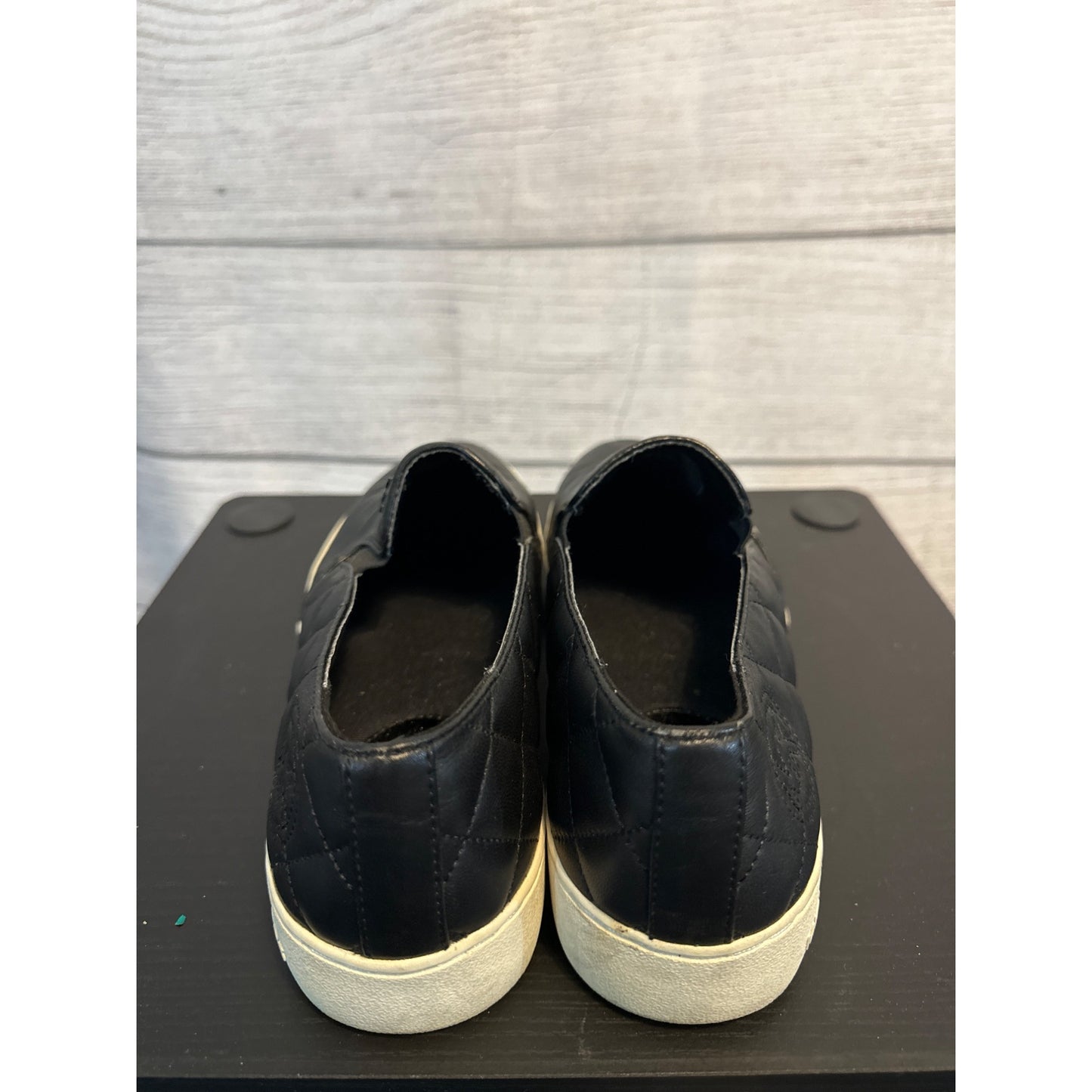 Michael Kors Black Slip-On Quilted Sneakers Size 9