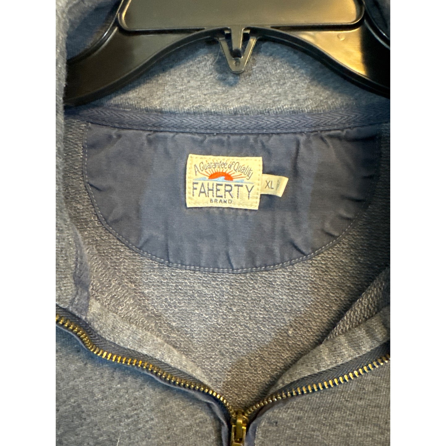 Mens Faherty Half-Zip Pullover Sweatshirt Size XL