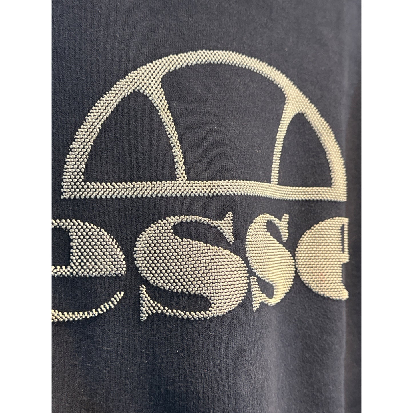 Ellesse Mens Navy Blue Textured Crewneck Sweatshirt M