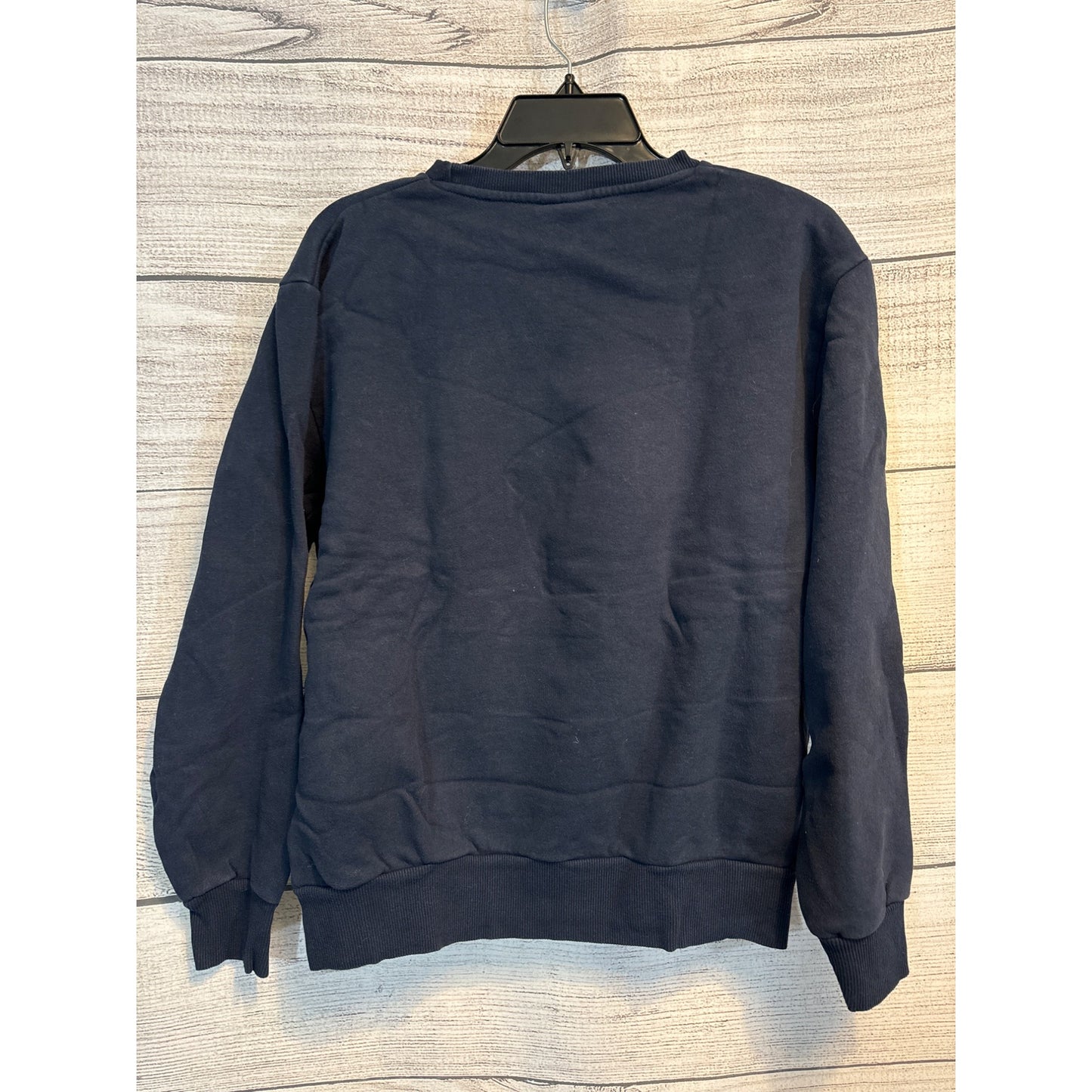 Ellesse Mens Navy Blue Textured Crewneck Sweatshirt M
