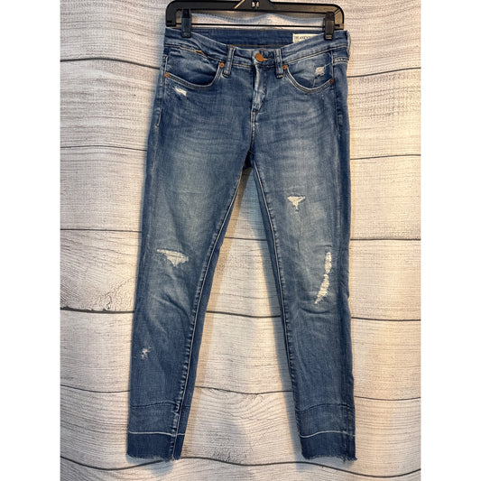 Blank NYC Intro Distressed Skinny Jeans Size 26