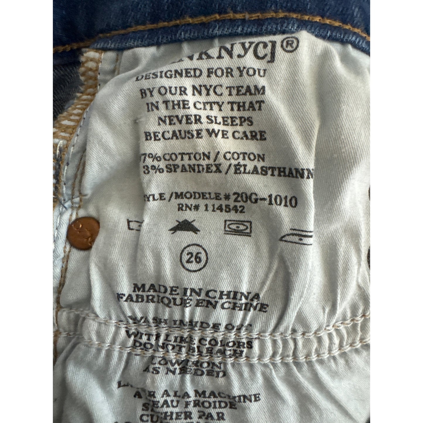 Blank NYC Intro Distressed Skinny Jeans Size 26