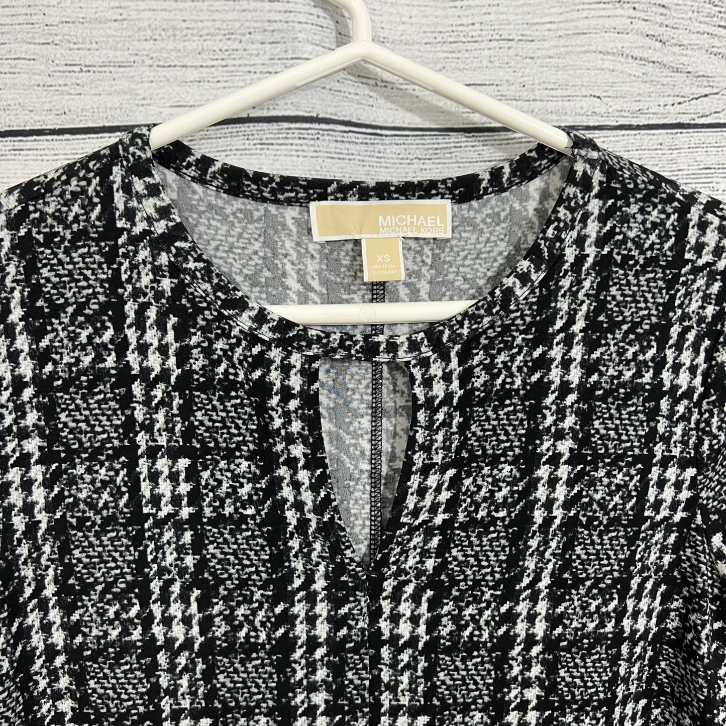 Michael Michael Kors Plaid Long Sleeve Dress, Size XS
