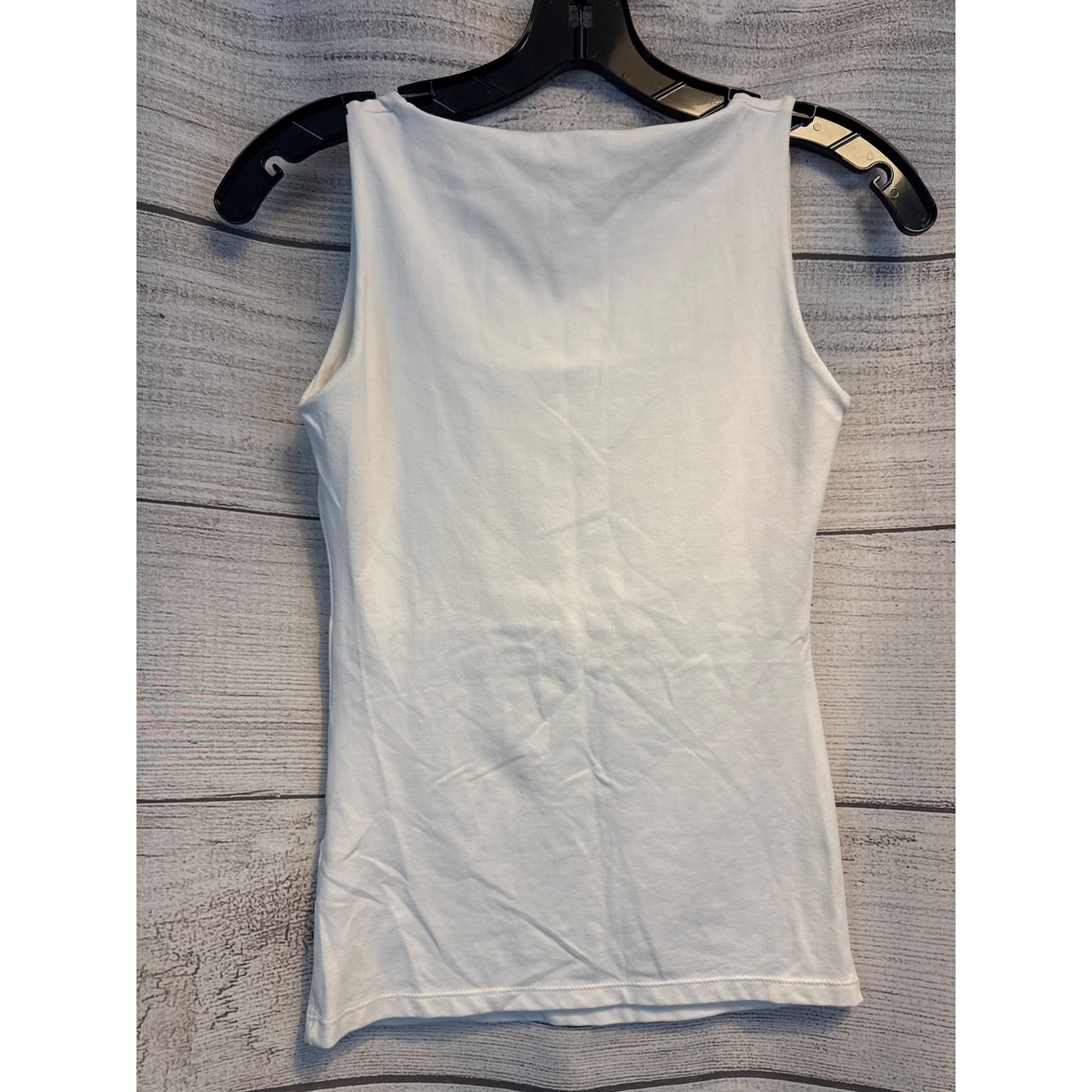 Zara Basics White Cotton Sleeveless Tank Top Size S
