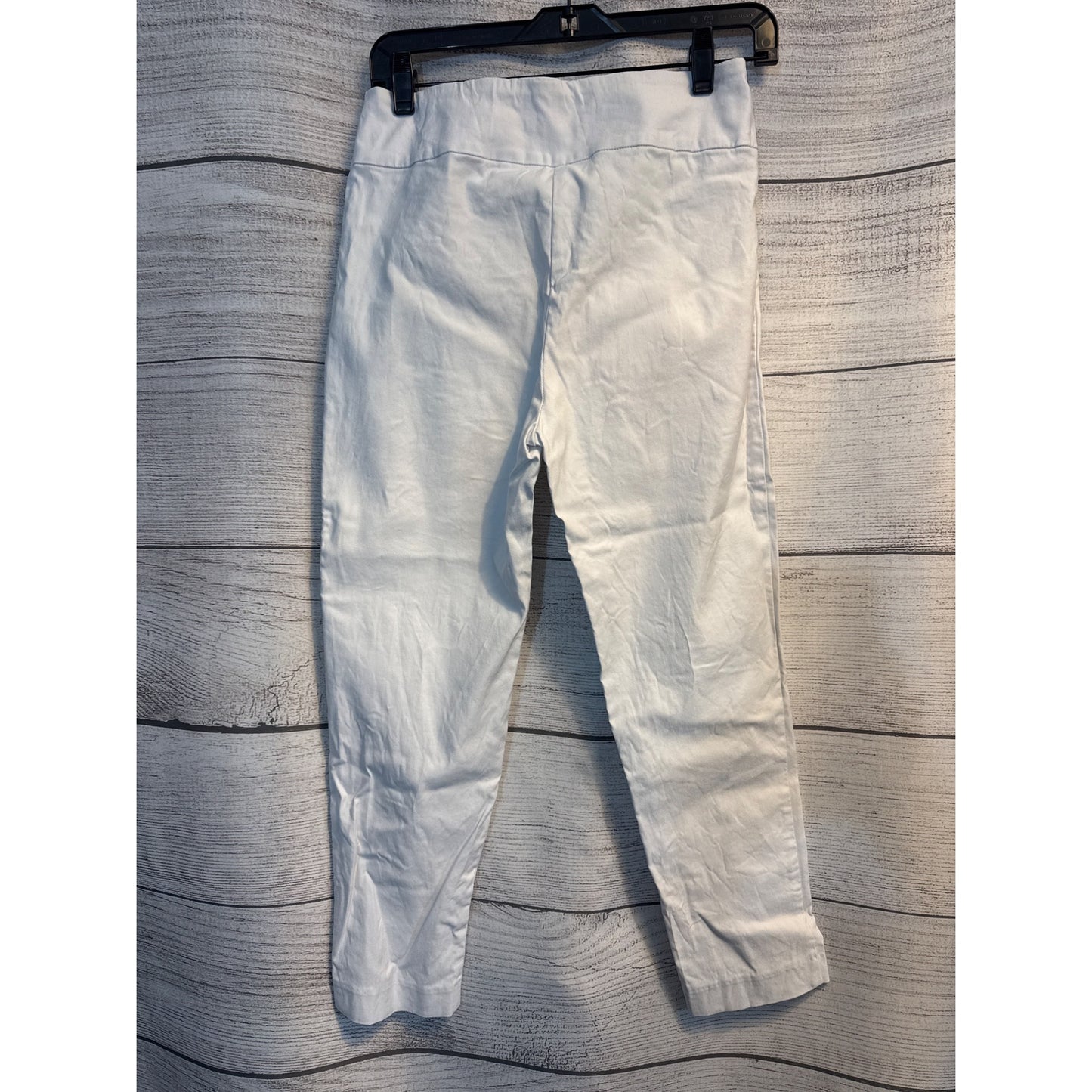 Lisette Montreal White Pull on Capri Pants Size 8