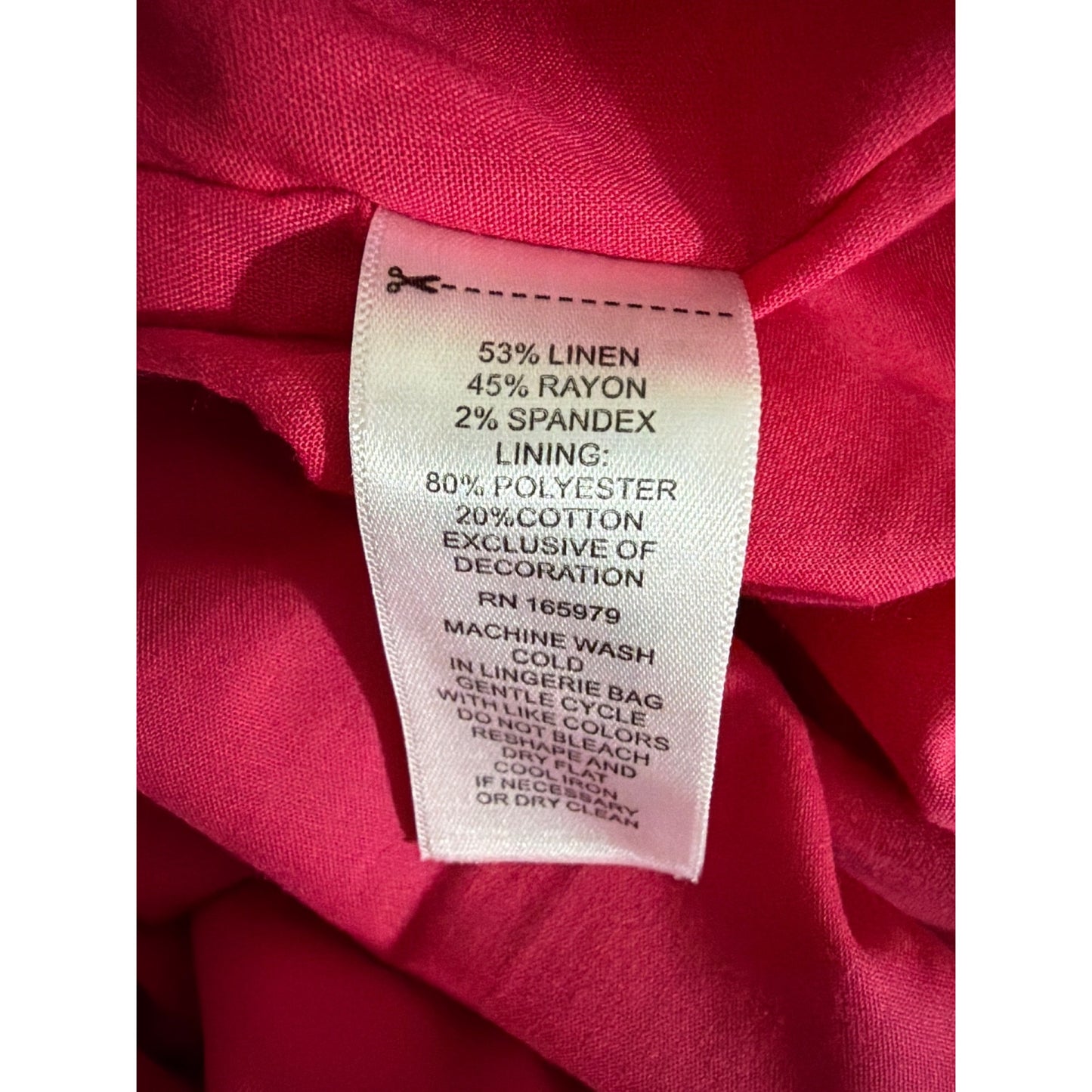 NWT Cupio Linen Brightrose Tiered Maxi Skirt Size S