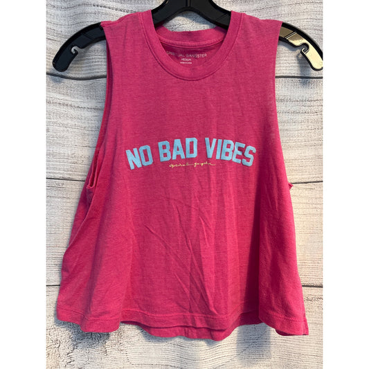 Spiritual Gangster "No Bad Vibes" Tank Top Size M