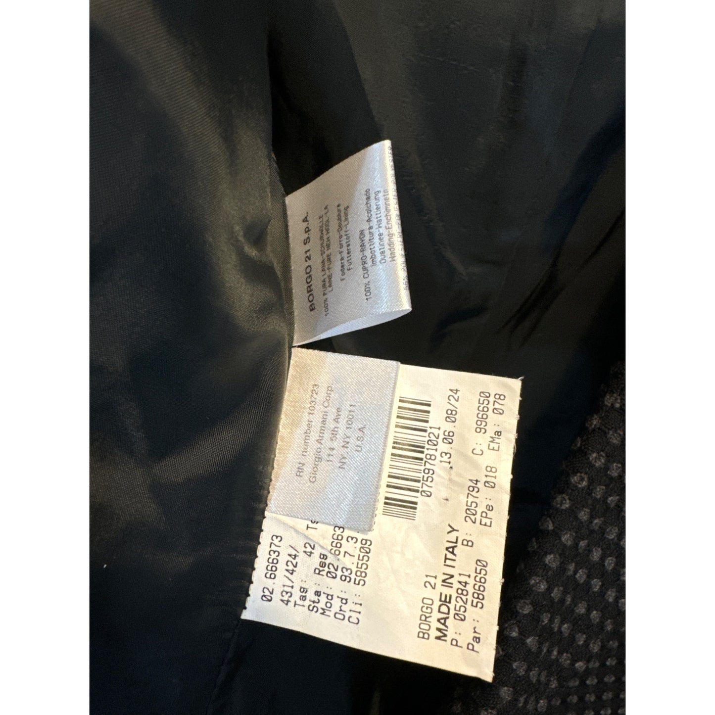 Giorgio Armani Collezioni  Polka Dot Blazer Size 42