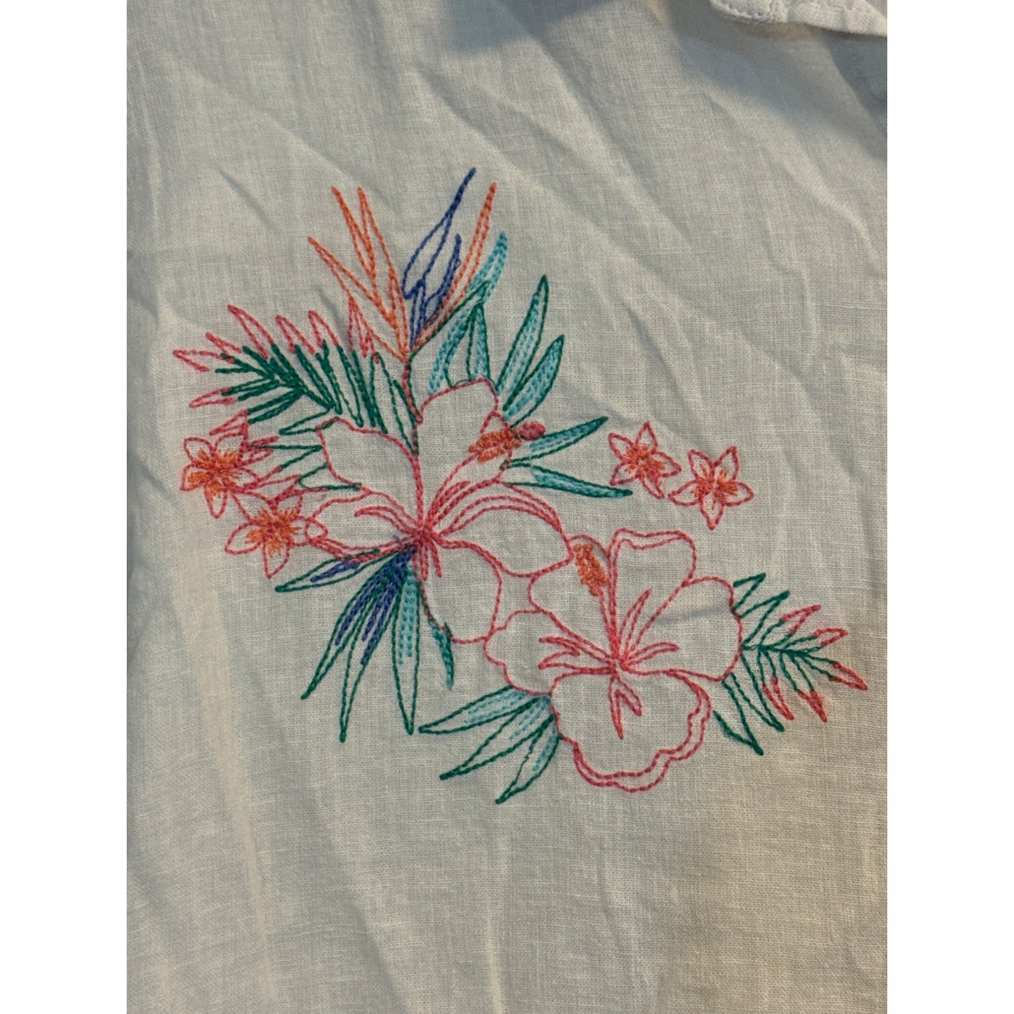 Rails Floral Whitney Floral Embroidered Shirt Size M