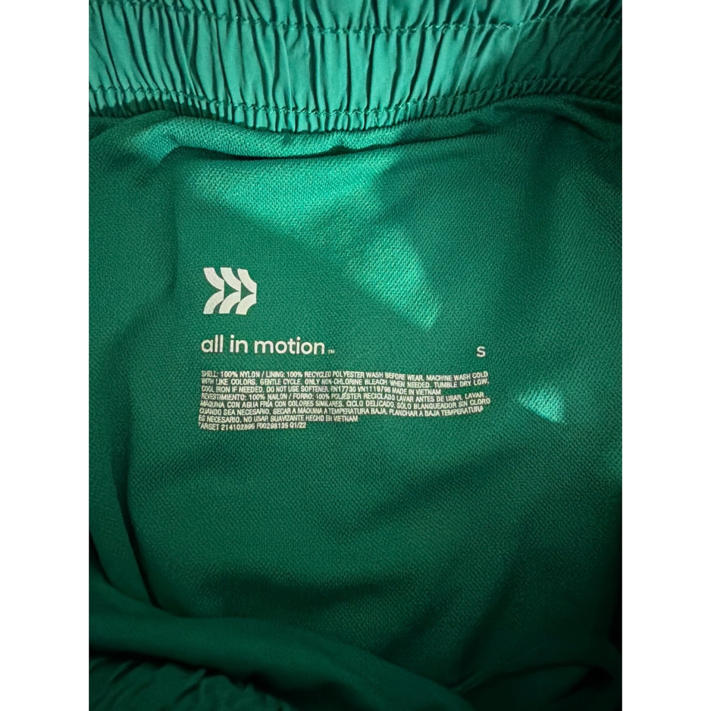 All In Motion Green Athletic Shorts Size S