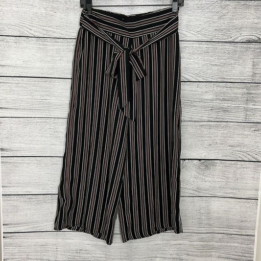 NWOT black/red/white striped crops