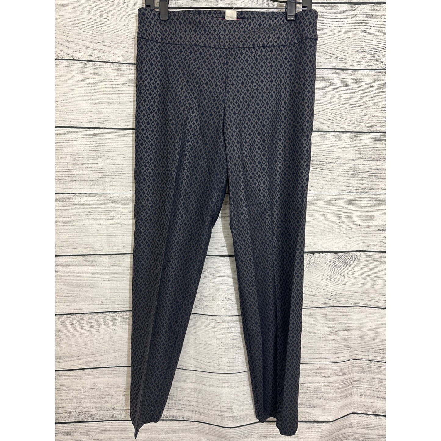 Krazy Larry Navy Geometric Slacks