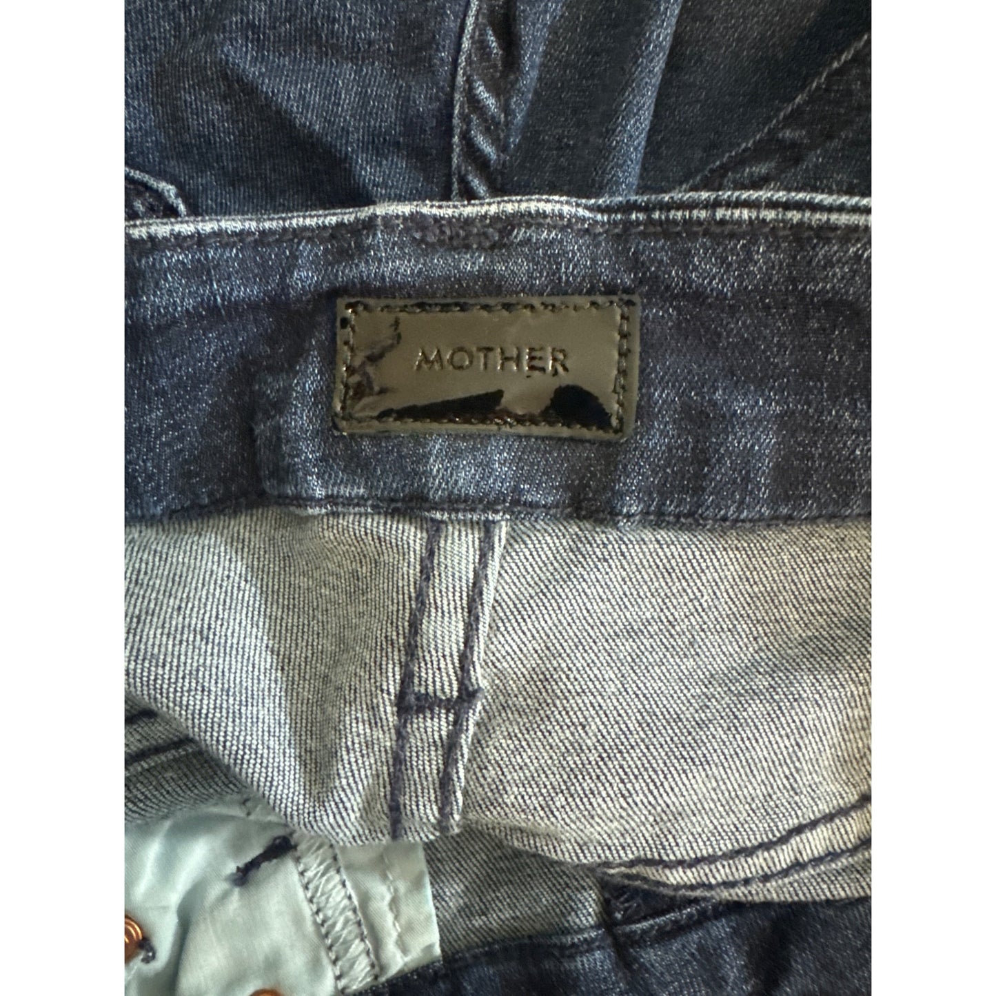 Mother Looker Ankle Fray Jeans Twilight Magic Size 24