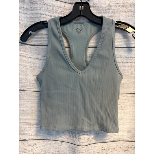 Alo Goddess Ribbed Cropped Racerback Tank Size XS