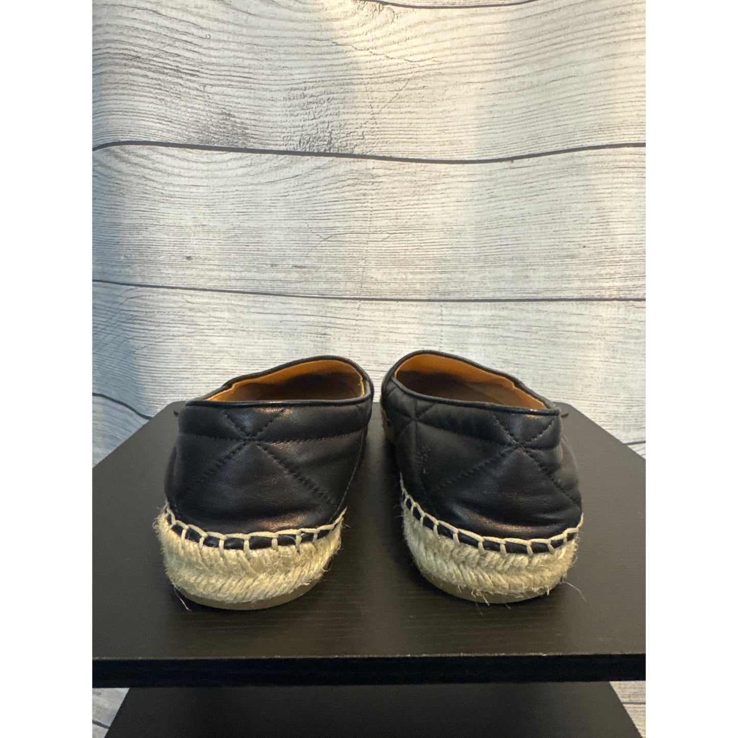 Prada Quilted Leather Espadrilles Size 38