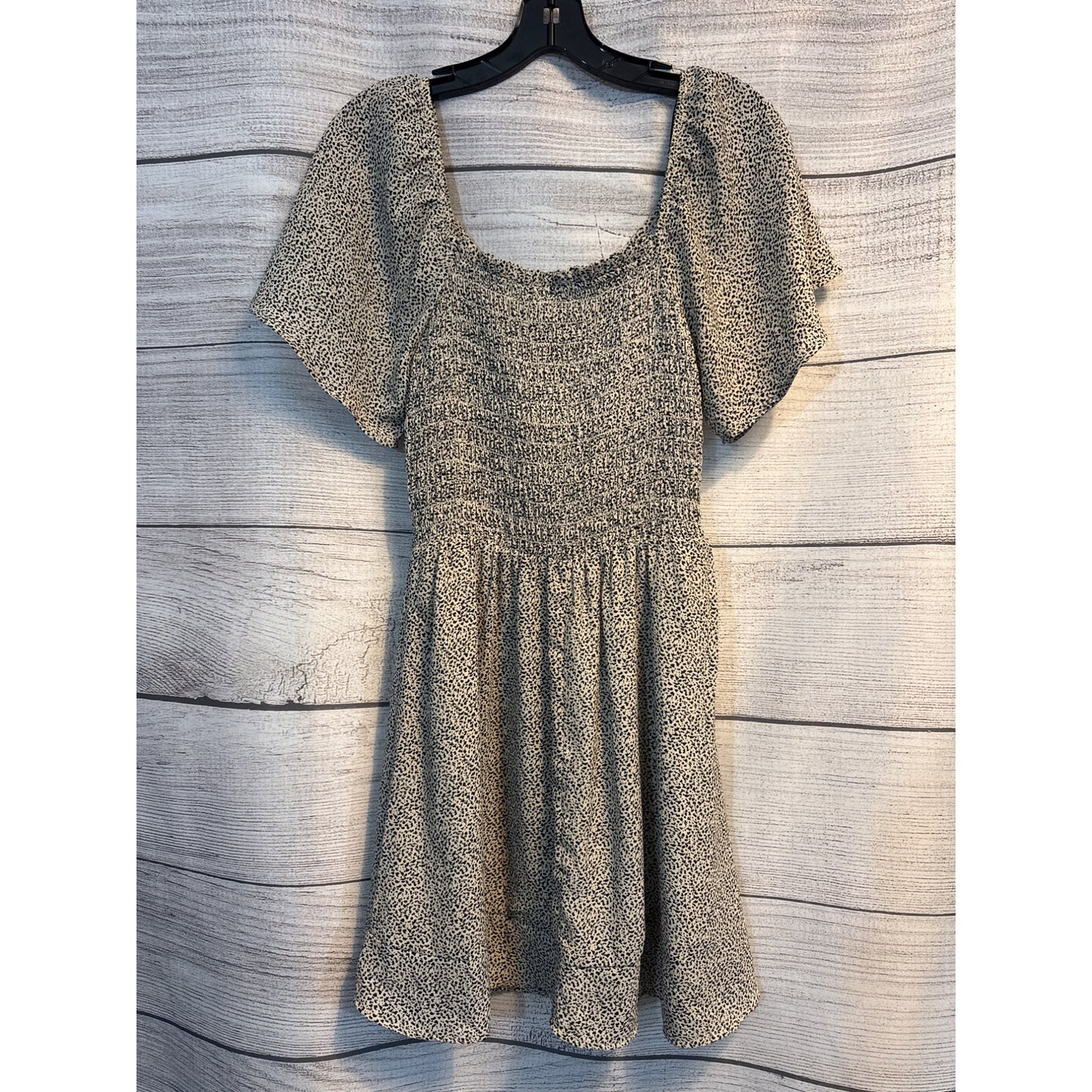 Sienna Sky Button Down Front & Flutter Sleeves Size M