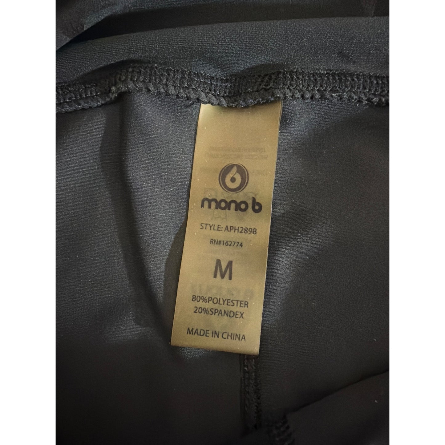 Mono B Star Print High Waist Athletic Leggings Size M