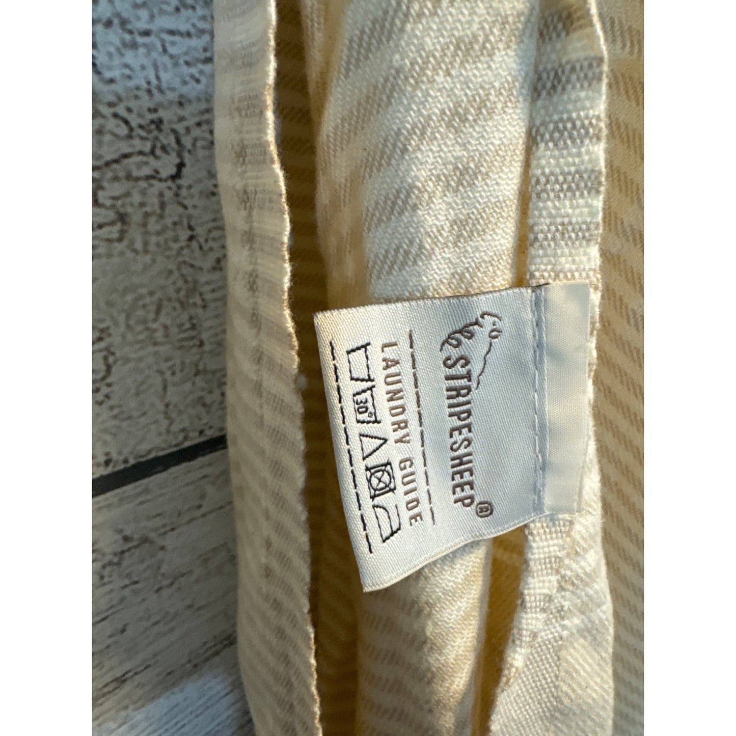 Stripesheep White Tassel Megan Embroidered Towel