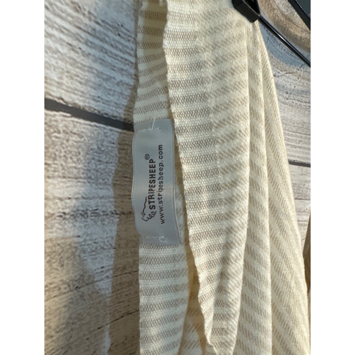 Stripesheep White Tassel Megan Embroidered Towel