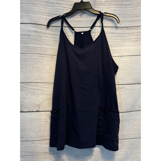Navy Racerback Dress with Shorts Size Medium