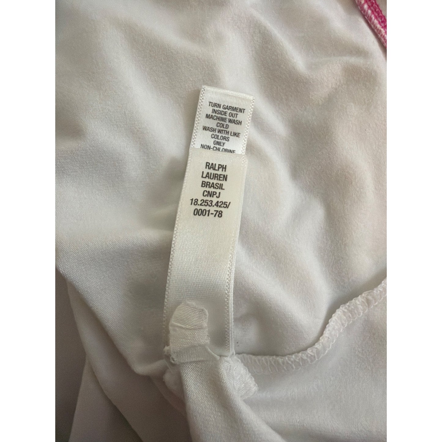 Ralph Lauren Active White & Neon Green Quarter-Zip Pullover