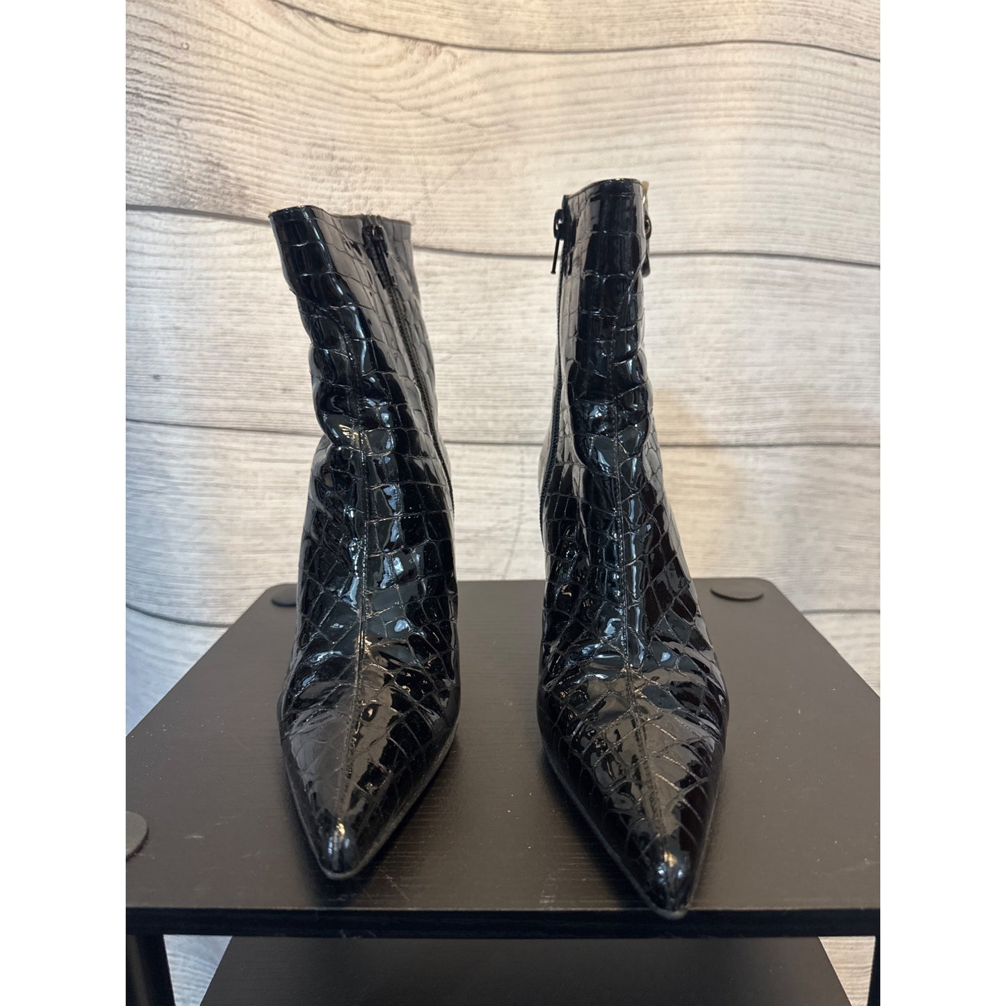 Stuart Weitzman Sioux Croco Nubuckleboot Size 7