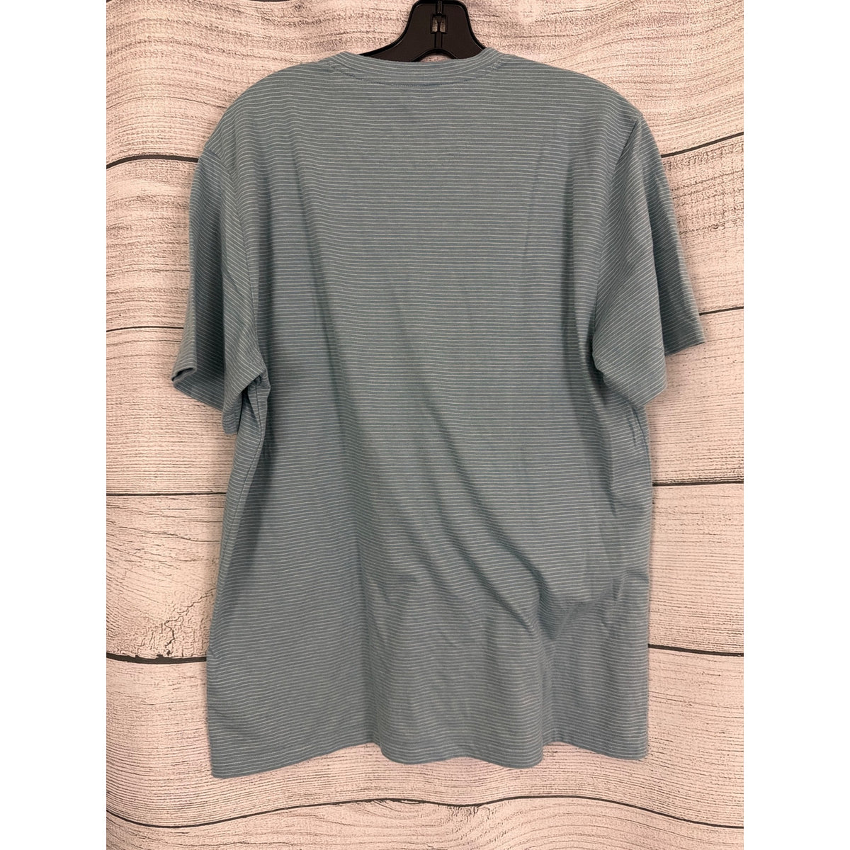 Mens Vince Blue Striped Short Sleeve Tee Size L