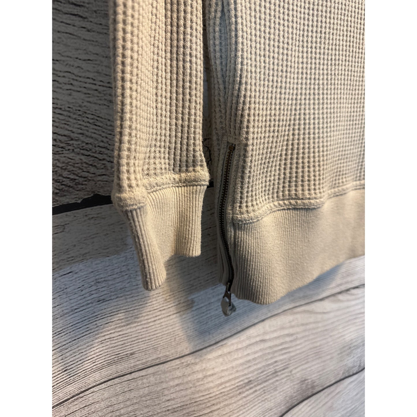 L.L. Bean Waffle Knit Turtlneck Sweater with side zippers Small
