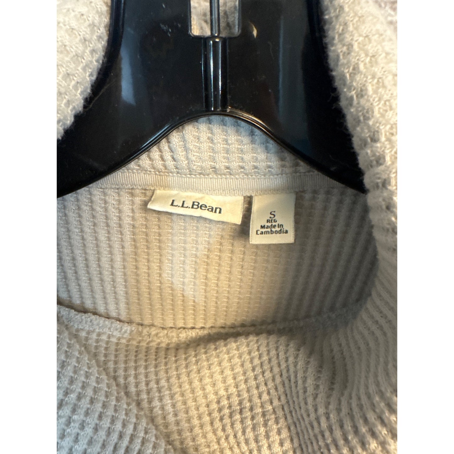 L.L. Bean Waffle Knit Turtlneck Sweater with side zippers Small