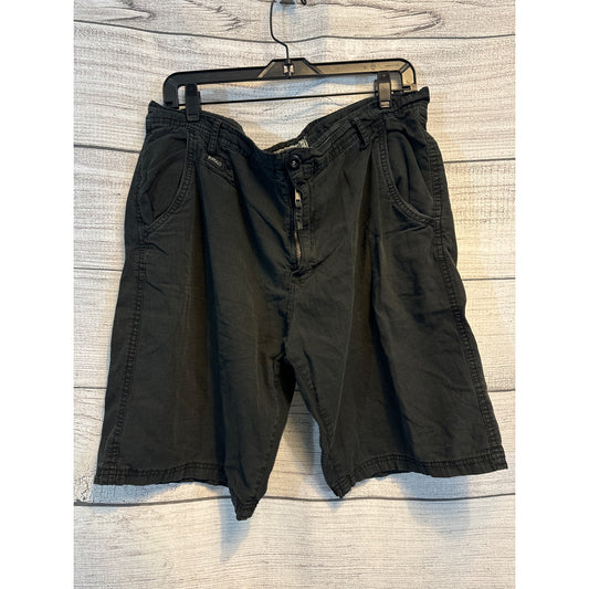 Mens Buffalo David Bitton Black Cargo Shorts Size 36