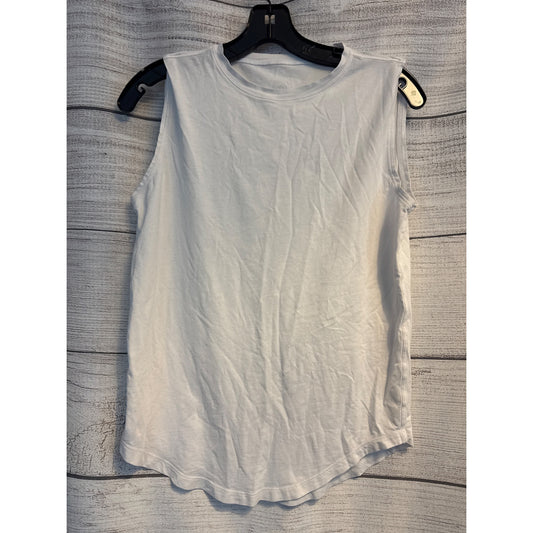 Lululemon White Brunswick Muscle Tank